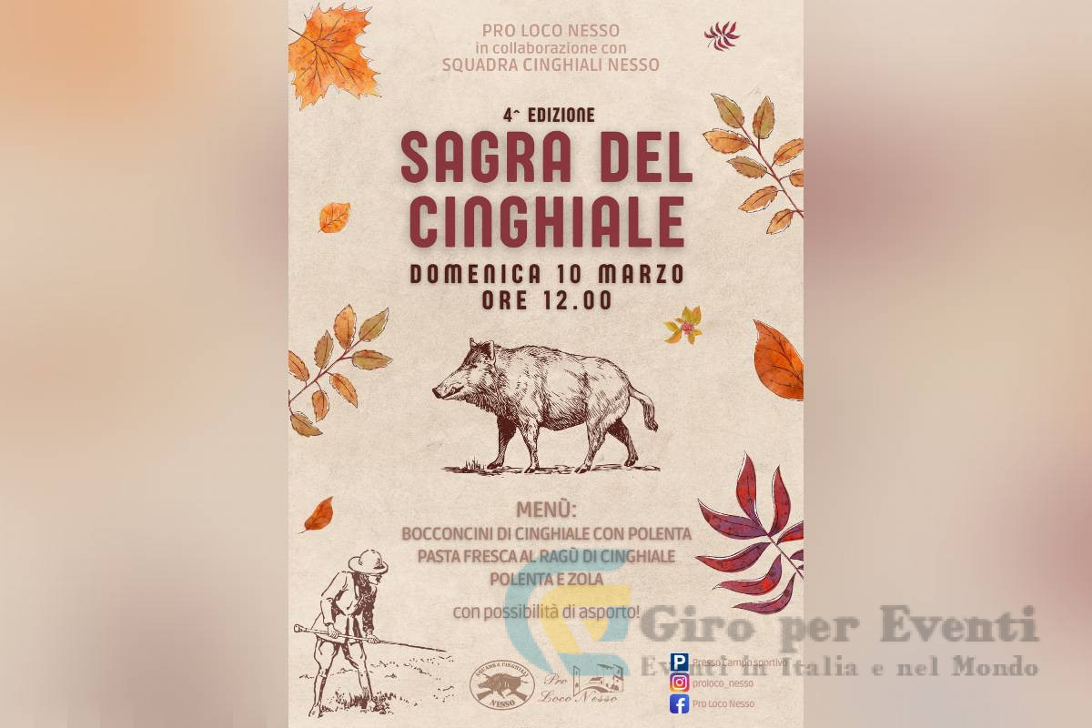 Sagra del Cinghiale di Nesso